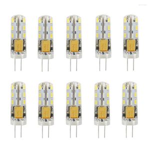 10pcs/lot G4 LED lamba ampulü 1W AC DC 12V 220V 24LED Mısır Işıkları Spotlight Chandelier SMD 3014 Halojen Lambaları Değiştirme Ana Aydınlatma