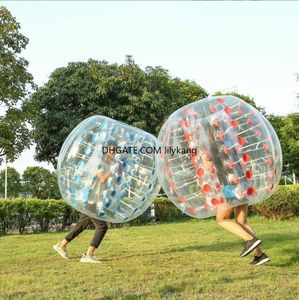 Сумасшедший футбольный мяч 1,2 млн. Человеческие надувные шары бампер -шарики на открытом воздухе играют в футбольный мяч ПВХ пузырьки Zorb Ball