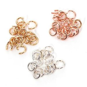 Other 100Pcs Stainless Steel Water Plating Gold Jump Rings Split For Jewelry Making Diy Necklace Findings Crafts Accessories940 T2 D Dhlvg