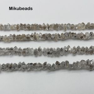 Boncuklu Kolyeler Toptan Doğal 37mm Herkimer Elmas Enerji Kuvars Mücevher Yapmak İçin Düzensiz Gevşek Boncuklar DIY Kolye Bilezik 230306