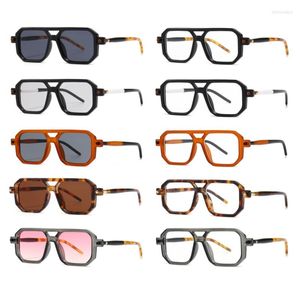 Квадратные солнцезащитные очки для мужчин Женщины голубые светлые оттенки uv400 солнцезащитные очки