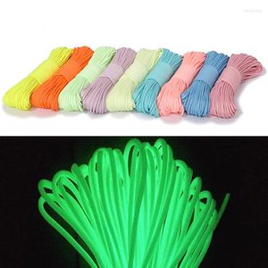 Açık Gadgets 5/10m Paracord 550lb 4mm Aydınlık Çadır Halatları Kamp Aksesuarlar Survival Aracı Şemsiye Halat Karanlıkta parıltı