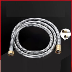 Copper interface stainless steel shower hose nozzle water heater bathroom explosion-proof water inlet wholesale