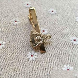 TIE Clips 10 PCS Toptan Mason Göğüs Pim Klip Masonik Geçmiş Master Bar Gold Renk 3D Masonlar Masonlar Mavi Lodge Damla Teslimat J DHPZM