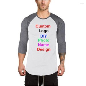 Мужские рубашки мужская индивидуальная печать вашей собственной дизайнерской одежды повседневная рубашка осень пуловер o-выясничный