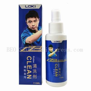 Table Tennis Balls LOKI Professional Rubber Cleaner 110ml Ping Pong Racket Clean Mist Wash Detergent Water 230307