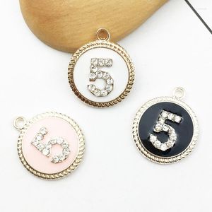 Charms Mrhuang 10pcs/лот 16 19 мм номер пять