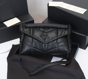 Yeni 5A Lüks Tasarımcı Kadın Çantası Çanta Kadın Omuz Çantaları Hakiki Deri yumuşak deri, kart tutucu yuvası debriyaj 29CM ile kuzu derisi Messenger Çanta Zinciridir