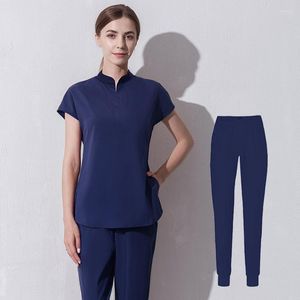 Kadın Tişörtleri Maqvob Scrub üniforma Set Özel Tasarım Fabrikası Toptan Kadınlar Çalışmak Gömlek Pantolonu Dental Klinik Giysileri