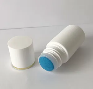 Kalite Boş Beyaz Plastik Sünger Aplikatör Sıvı Şişe HDPE Kas Ağrısı Kazışan Şişeler Mavi Sünger Kafası 20G 20ml Toptan Satış