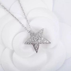 Correntes S925 Silver Personality Simple Comet Meteor Star Colar Halloween Hypoallergenic Elegant Cute Temperament Jewelry Party Gift