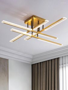 Luzes de teto Postmodern Light Luxury Bedroom Room Vivida Lâmpada Varanda Design Criativo Simples