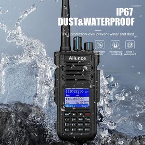 Walkie Talkie Ailunce HD1 DMR Dijital Ham Radyo Uzun Menzilli Amatör İki Yönlü Walkie-Talkie GPS VHF UHF Çift Bant Su Geçirmez