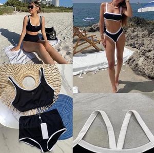 23s Yaz Plaj Güneş Işığı kadın Mayo tasarımcısı üst düzey lüks Bikini C harfi Elmas dikiş seksi tek parça mayo bölünmüş mayo bikiniler su giyim