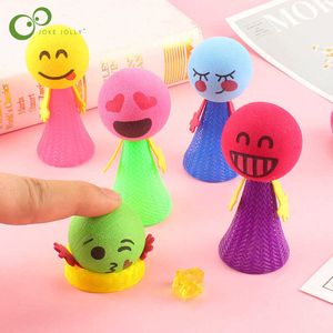Science Discovery 10Pcs Creative Bounce Small People Children EVA Stress Release Toys Colorful Funny Expressions Boys And Girls Reward Gifts XPY Y2303