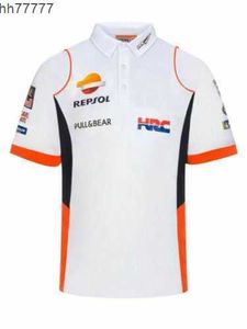 UVNM 2023 YENİ F1 Takım Polo Erkekler Yaz Nefes Alabilir Gömlek Honda Repsol Moto Gp Beyaz Motosiklet Tişört