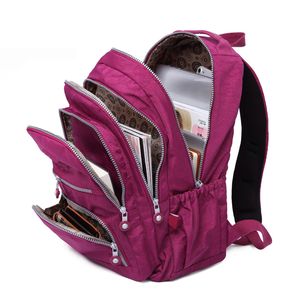 School Bags School Backpack for Teenage Girl Mochila Feminina Women Backpacks Sac A Do Nylon Waterproof Casual Laptop Bagpack Female 230309