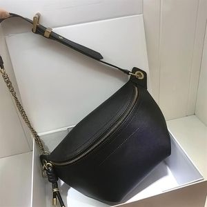 Женская кожаная сумка для талии грудь в верхней бренды дает дизайнерские сумки для плеча модные отдых женские сумки с регулируемой сумкой для ремня 202288s