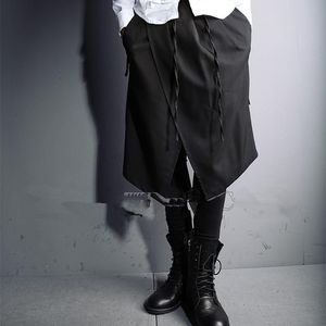 Erkek pantolon giyim erkek culottes kostüm siyah bot kesim kot pantolon 2023 saç stilist moda
