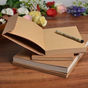 Блокнот 16K 32K Vintage Kraft Notepad Notepad retro Kraft Paper Sketch Книга книг для школы.