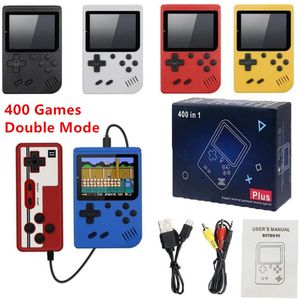 Portable Doubles Retro Mini Handheld Video Game Console With 400 Classic Games 8 Bit 3.0 Inch Color LCD Display Support Two Players AV Output For Kids Gift