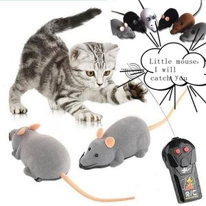 Cat Toys Инфракрасный радиоконтроль интерактивные домашние животные беспроводные дистанционные мышиные игрушки Mobile The Chewing 230309