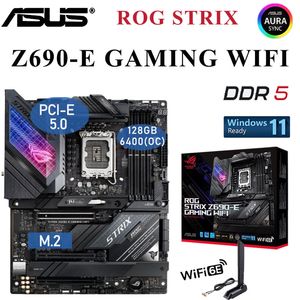 Asus Rog Strix Z690-E Gaming WiFi LGA 1700 ATX Gaming Anakart PCIE 5.0 DDR5 M.2 Destek Intel 12th Nesn CPU Z690 Anten Yeni