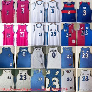 2023 Yeni Basketbol 3 Bradley Beal Jersey Dikişli XS-6XL Adam Gençlik Çocuklar 6 Yama Beyaz Mavi Pembe Şehir Formaları