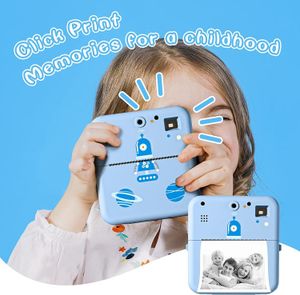 Spielzeugkameras Instant Po Print Kamera für Kinder Thermo-Etikettendrucker Digitale Spielzeugkamera für Kind Mädchen Geburtstagsgeschenk 230309