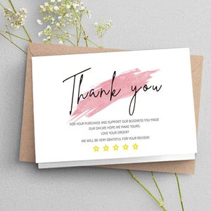 Gift Cards 30 Pcs White Thank You Card Thank You For Your Order Card Praise Labels For Small Businesses Decor For Small Shop Gift Packet Z0310