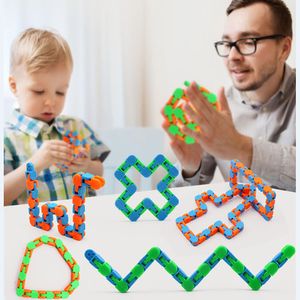 Декомпрессионная цепь дурацкие треки флюидные браслеты Детские игрушки могут соответствовать цепочке.