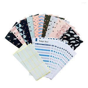 Hediye Sarma Nakit Zarflar Bütçeleme Tasarruf Sheets Kit Gider All-In-One Gevşek Yaprak Binder Depolama Scrapbooking Günlük Kırtasiye