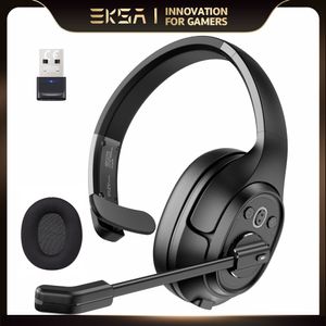 Kablosuz Kulaklıklar Bluetooth 5.0 Kulaklık Enc Enc Mikrofon 30H USB Dongle ile Ofis/Çağrı Merkezi için Oyun Süresi (İsteğe Bağlı)
