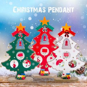 Noel Dekorasyonları Yenilikçi 3 Renkler Şenlikli Küçük Bell Tree Boyama Terozlu Masa Partisi Süsler için Yeri1