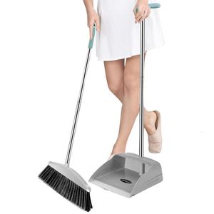 Süpürgeler Dışın Süpürge ve Desppan Seti Kepçe Temizlik Fırçası Tozu Sweeper Zemin Tuvalet Ürünleri Kürek Toz Pan Grabber 230311