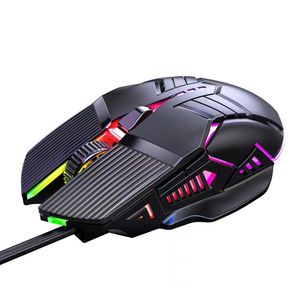 Games Wired Mice Gamer 3200 DPI RGB Backlight Gaming Mouse para laptop para computadores PC com pacote de varejo