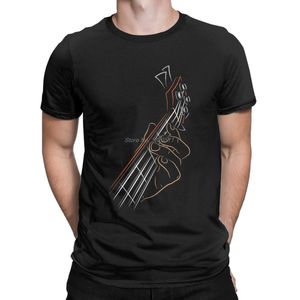 Erkek Tişörtleri Rock Müzik T-shirt Aktif Mizahi Bas Gitar O yaka pamuklu T-Shirt Kısa Kollu T-Shirt Üstler Harajuku Street Wear 230313