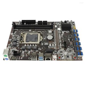 Placas-mãe 2023 B250C BTC Mineração de mineração 12 slots de pcie USB3.0 PCI-E16X LGA1151 16GB 2133/2400MHz Cartão de gráfico de memória para mineiro