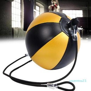 Punching Balls Quality Pu кожаная груша в боксерской боксерской сумке надувные рефлексы Speed ​​Fitness Training Double End 2211309563482 06