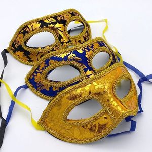 Parti Maskeleri 24 PCS Unisex Venedik Masquerade Caz Maskeleri Vintage Çiçek Kadın Adam Kostüm Cadılar Bayramı Mardi Gras Karnavalı Parti Acccessory 230313