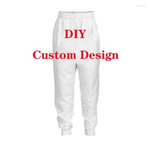 Erkek pantolon diy özel tasarım kendi görüntüsü 3d baskı erkekler kadınlar rahat pantolon moda elastik bel sokak kıyafetleri tedarikçiler için