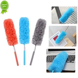 New Electrostatic Duster Retractable Bendable Stainless Steel Duster Household Chicken Feather Duster Dusting Brush