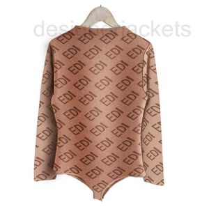 Женский дизайнерский свитер для жестких боди -сайте круглой шеи с длинным рукава