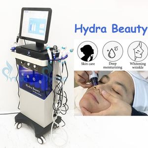 14'ü 1 Arada Hydra Dermabrazyon Makinesi Oksijen Yüz Bakımı Hidro Mikrodermabrazyon Yüz Soyma BIO Yüz Germe Ultrasonik Derin Temizleme Makinesi