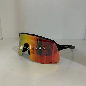 Sportbrillen Outdoor Radfahren Sonnenbrille UV400 polarisiert 3 Gläser Fahrradbrille MTB Fahrradbrille Herren Damen Reiten Sonnenbrille mit Etui OO9463 Lite