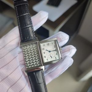 27x46mm Orologio Reverso nuovo quadrante a specchio Ultra sottile 3978480 Acciaio inossidabile Quarzo giapponese OROLOGI DA UOMO DONNA Orologio da polso impermeabile di alta qualità regalo per gli amanti 06