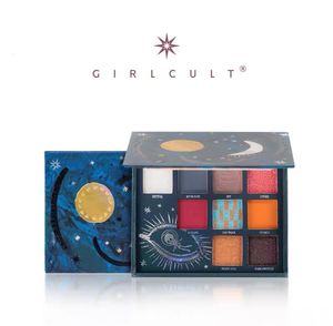 Макияж инструменты Girlcult Monster Eye Shadow Pallete девять цветовой палитры поляризованная Shanhaijing Jellyfish Plate Intracranial Tour 230314