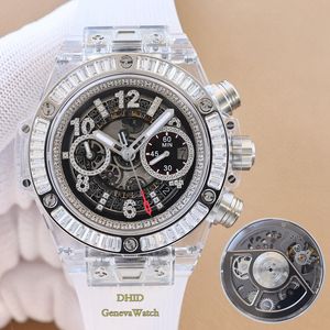 Mechanical 1242 Mens Designer Watches Автоматические движения Полные функции прозрачные часы 45 -миллиметровые часы на природе резиновые ремешки сапфировые часы 733644