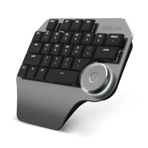 Программирование макроса пользовательская ручка клавиатура RGB 28 Ключ Копия вставка мини -кнопка Photoshop Gaming клавиатура Механическая голосовая плоская клавиатура