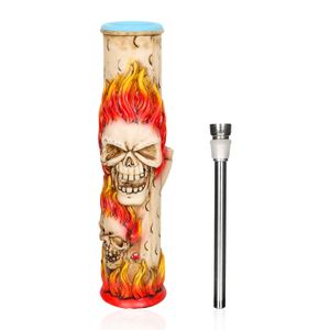 Bongo de água de copo de copo de resina fumando com 320 mm de altura com tigela de água de gonga de vidro de vidro de vidro para down trono para cachimbo de água para fumantes